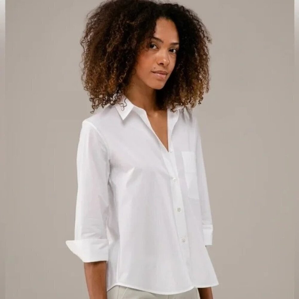 Lis Lareida Helma Blouse White  Cotton Size 42
